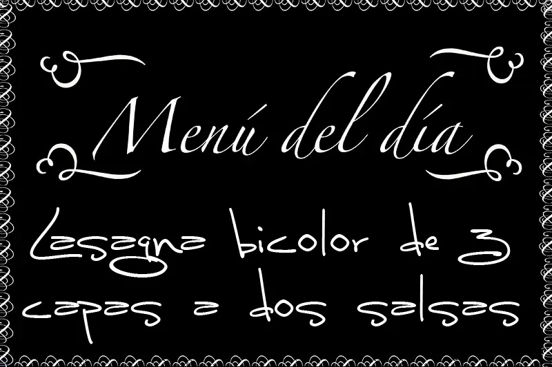 Lasagna bicolor de 3 capas a dos salsas (Fotoreceta)
