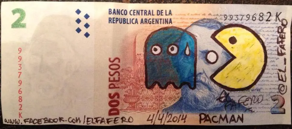 de 2 pesos