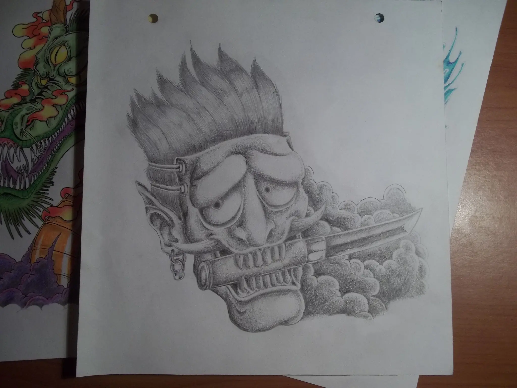 Un par de mis dibujos (estilo tattoo)