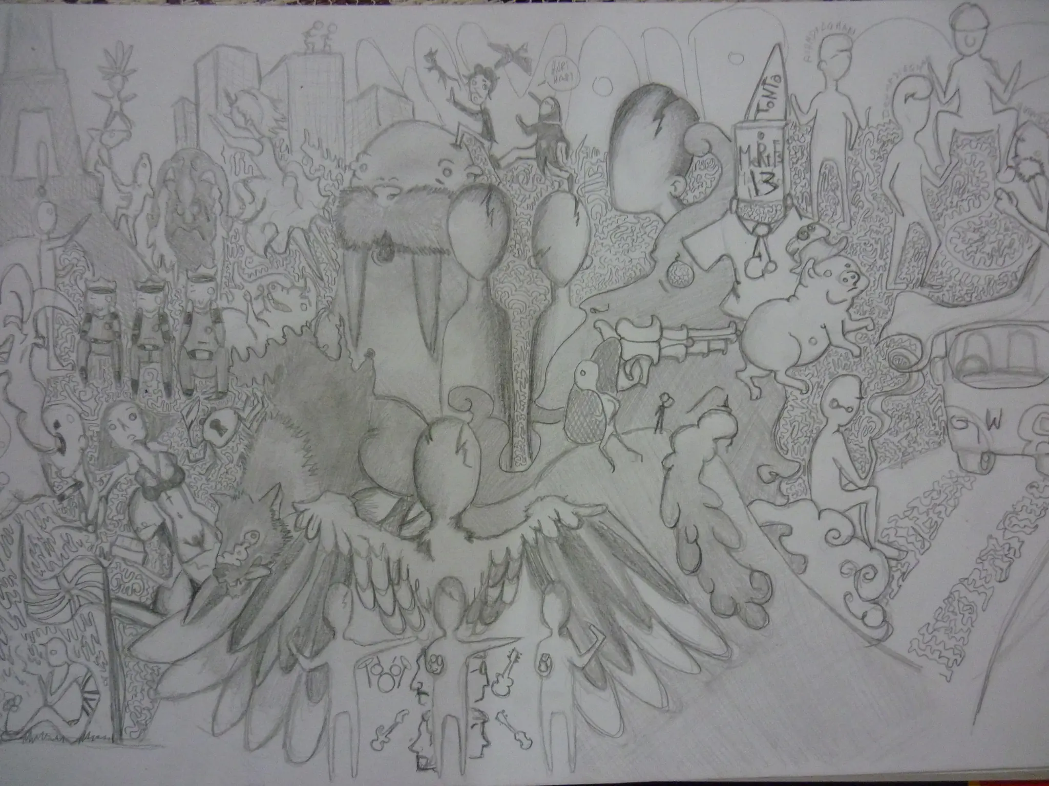 dibuje la cancion I'm The Walrus y te lo muestro!