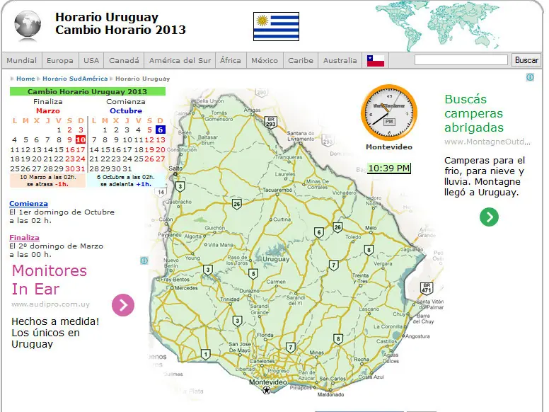 Cambiamos el horario el domingo