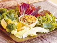 Minitartas de brócoli y calabaza