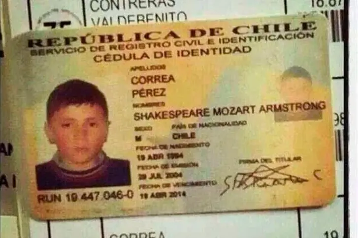 Nombres que sus hijos nunca agradecerían a sus padres.