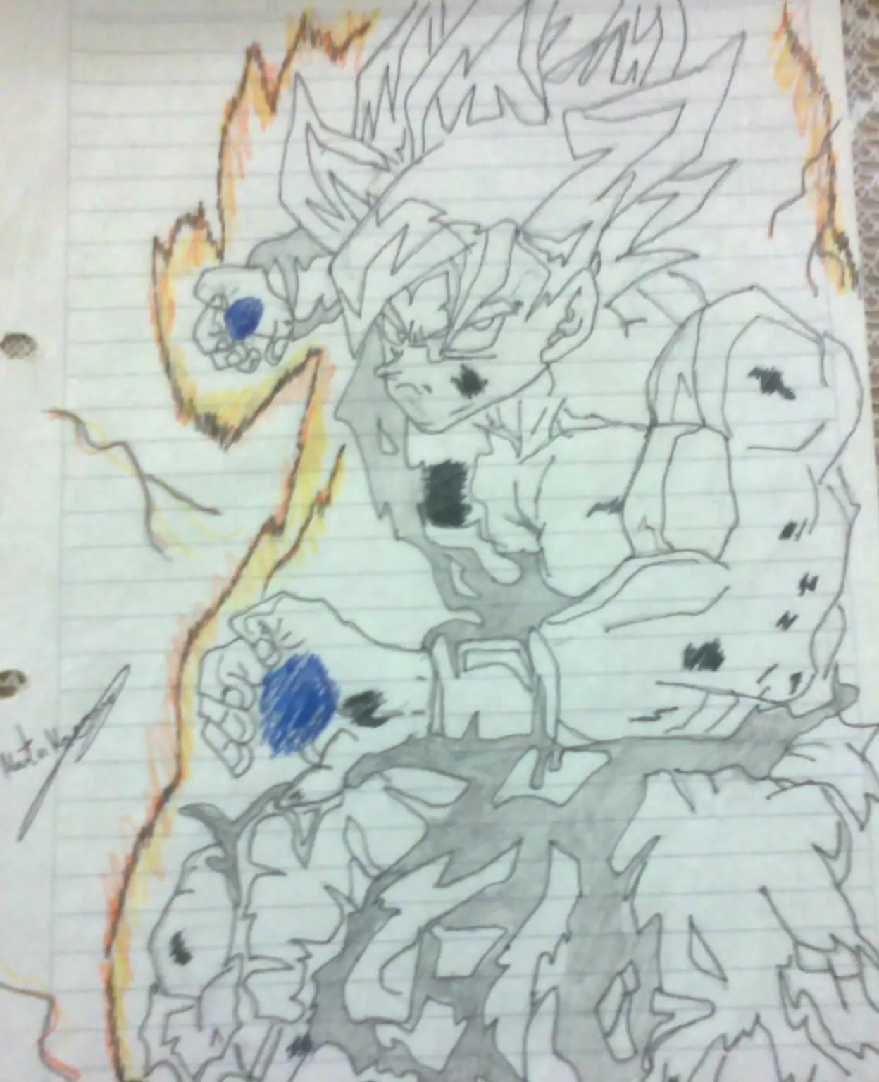 Mis dibujos de Dragon ball Z  - Parte 1