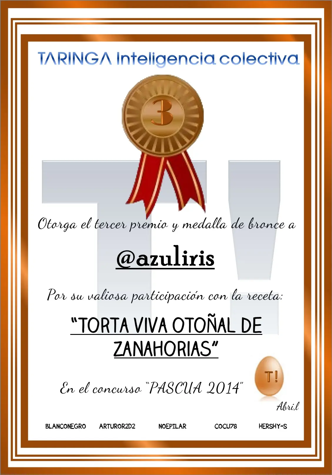 Torta viva otoñal de zanahorias