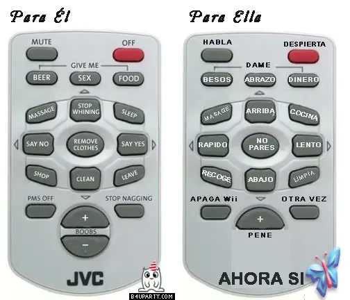 Atención Hombres & Mujeres! Control remoto ideal!