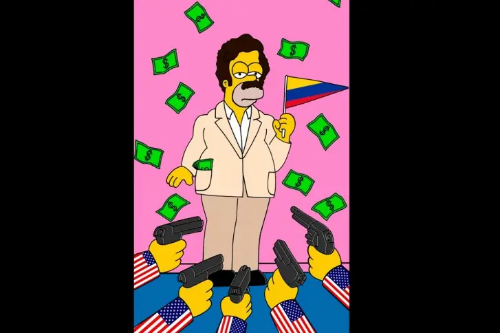 Homero Simpson es ahora Pablo Escobar