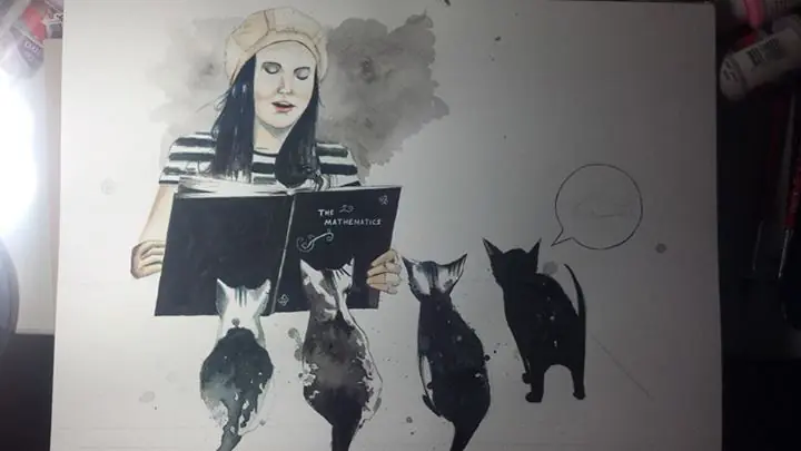 [Dibujo] Profesora Bla bla + Te engaña el cristal