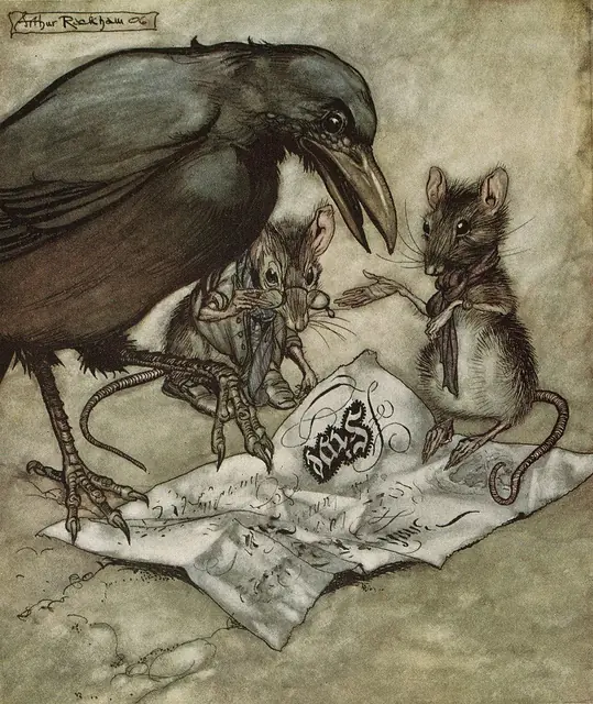 Peter Pan enlos jardines de Kensington (Arthur Rackham)