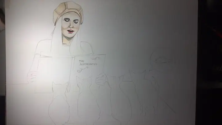 [Dibujo] Profesora Bla bla + Te engaña el cristal