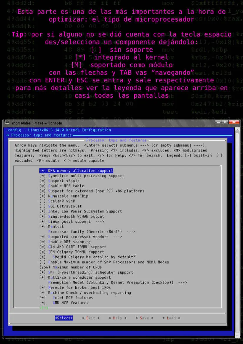 Guía rápida para compilar el kernel Linux