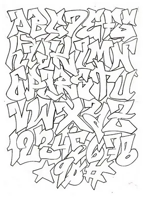 abecedarios en letra de graffitis