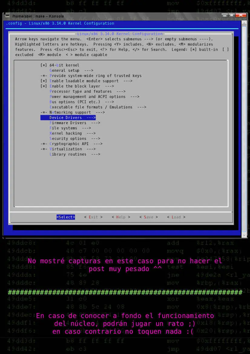 Guía rápida para compilar el kernel Linux