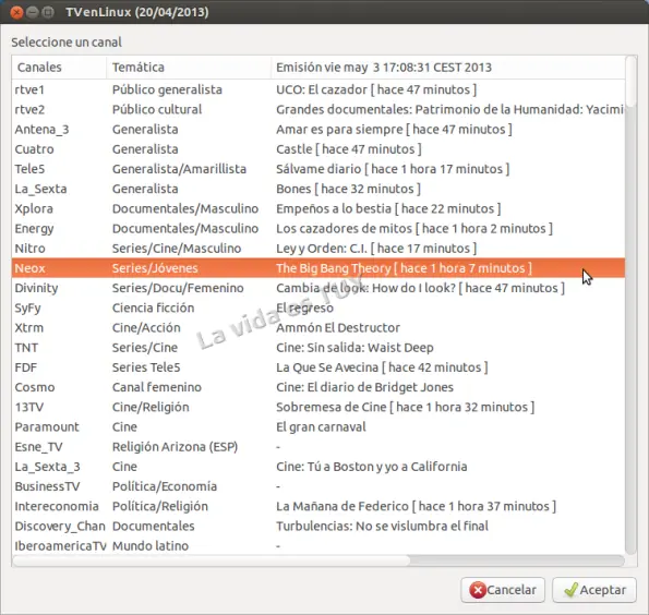 TVenLinux – Ver la TV por internet sin necesidad de tarjet