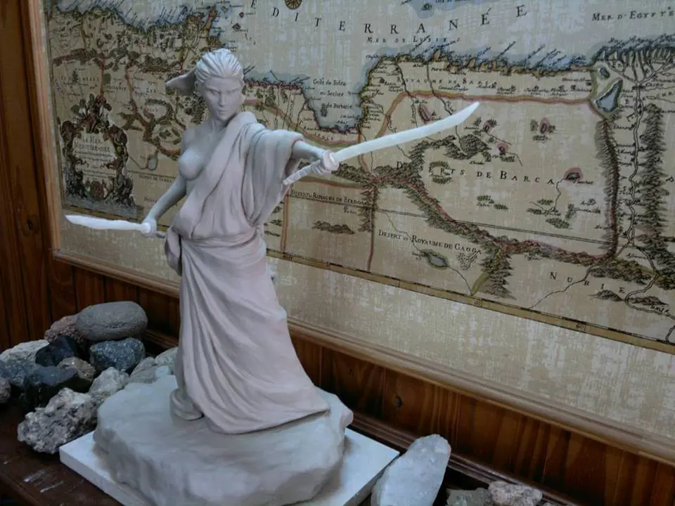 La Samurai (escultura propia)