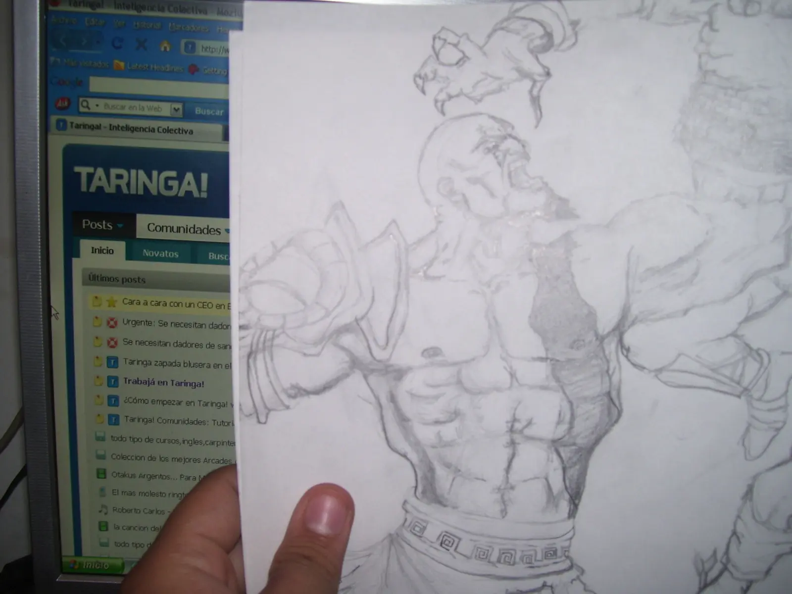dibujo de kratos