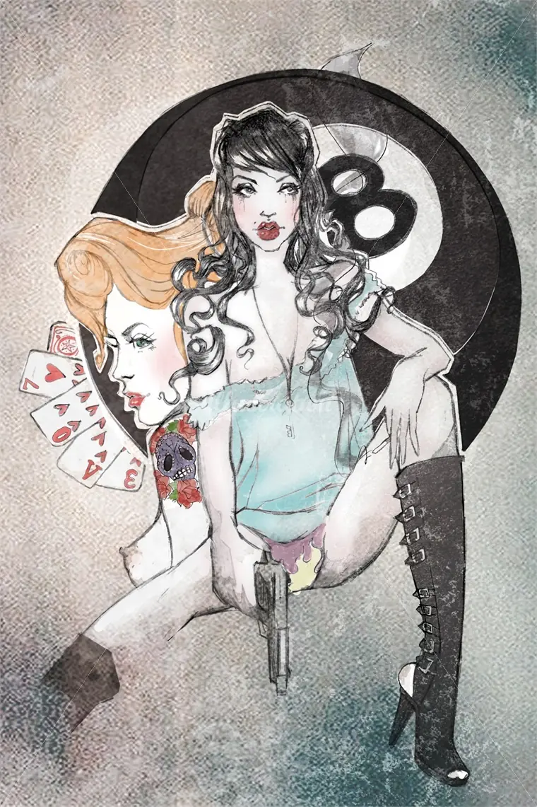 Ilustraciones gráficas *Vintage y Góticas*