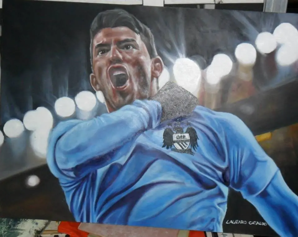 Pintura Kun Agüero [hflettch]