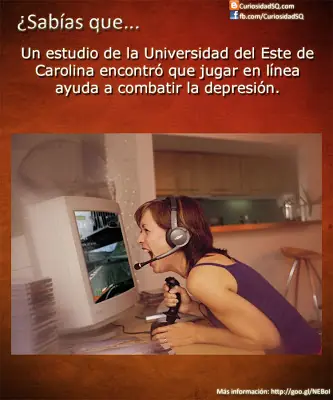 Jugar en línea ayuda a combatir la depresión.