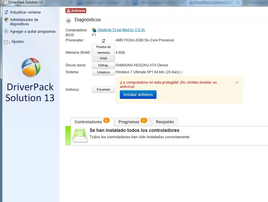 Formateaste? tenes que tener esto !