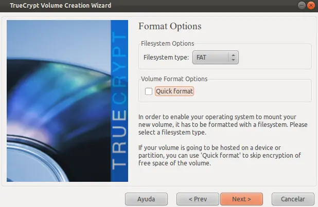 Encriptar particiones con TrueCrypt
