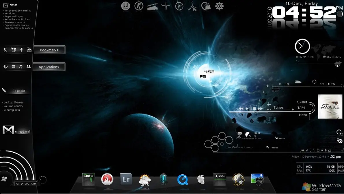 Cambiar la apariencia de tu PC (Rainmeter)
