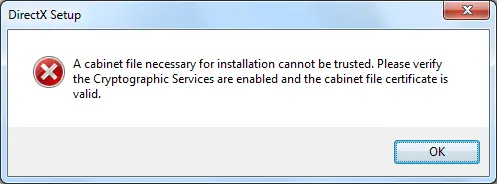 Error de instalación DirectX Windows 8.1 [Solución]