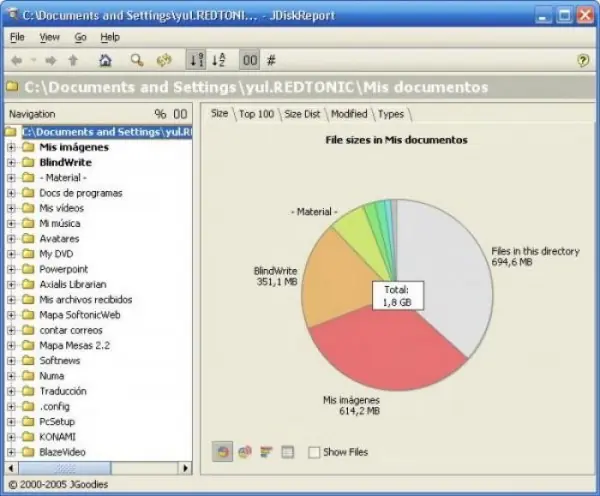 Analiza el espacio de disco ocupado en Windows