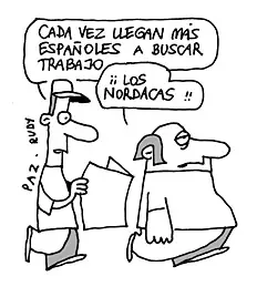Antes los ''sudacas'', ahora es ''nordacas''