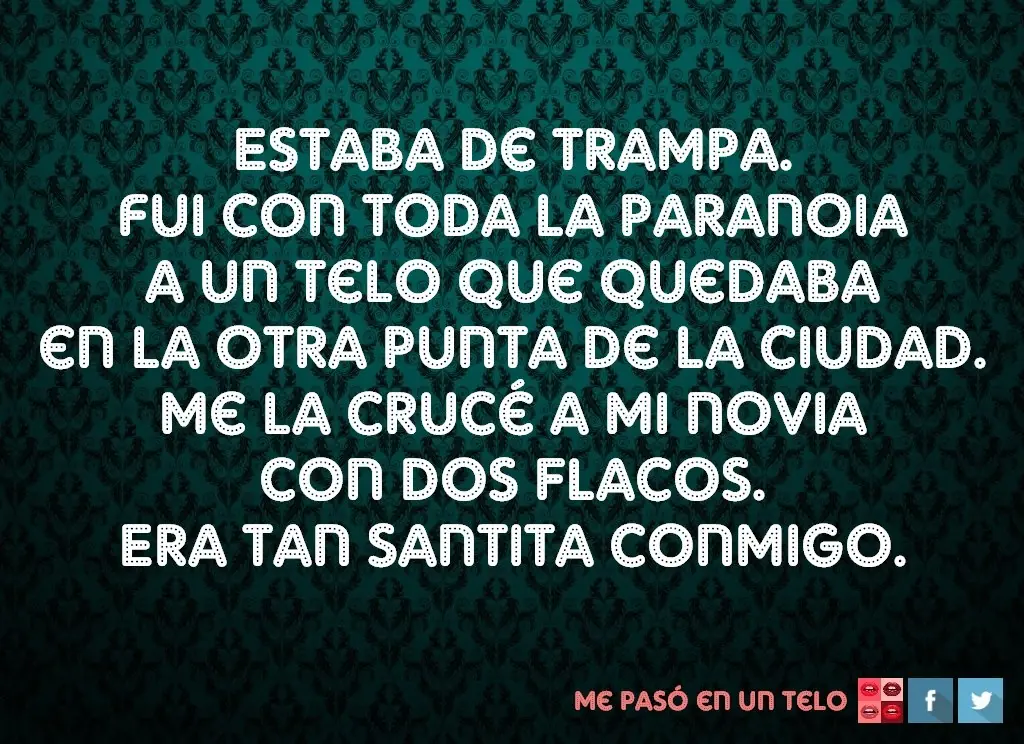 "Me pasó en un telo" apto