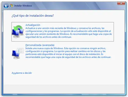 Como Actualizar Windows Vista a 7 sin perder los datos