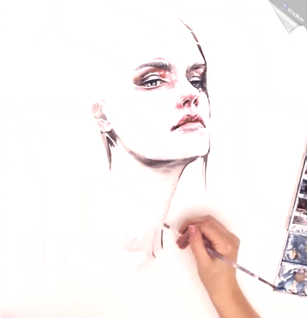 Speed painting en Gifs | Obstinate impasse by agnes-cecile