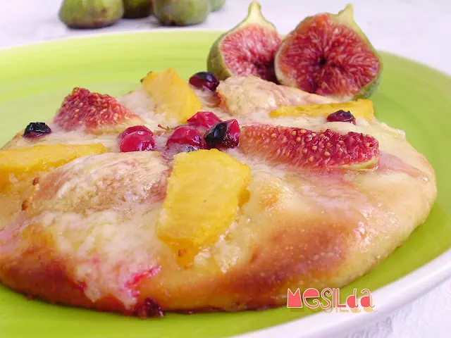 Pizza de higos y mascarpone