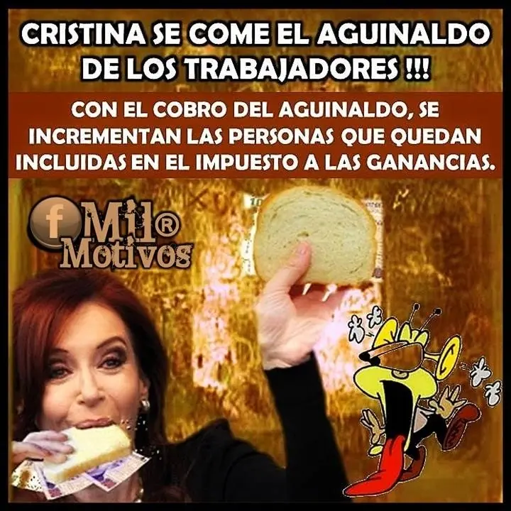 Cristina se come el aguinaldo de los trabajadores