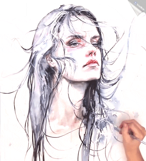 Speed painting en Gifs | Obstinate impasse by agnes-cecile