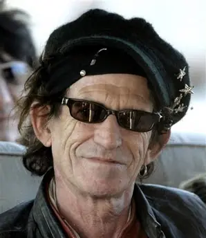 Dibujé a Keith Richards a lápiz.