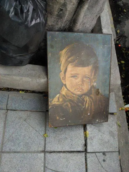 La maldición de los cuadros de los niños que lloran