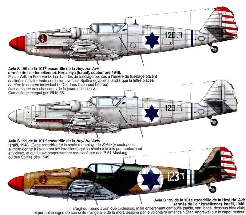 La Fuerza Aérea Israeli usaba aviones de la Alemania nazi