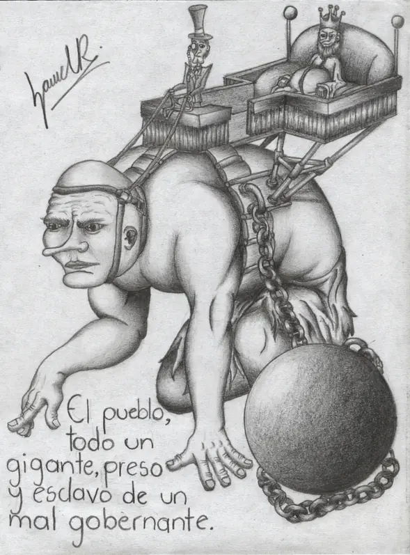 El Pueblo es un Esclavo - Dibujo Hecho Por Mi