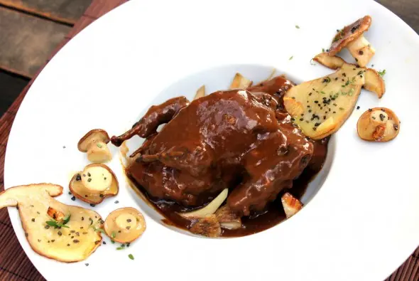 Paloma guisada al vino tinto (receta)