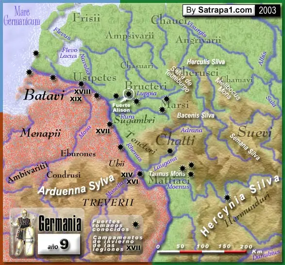 La batalla de la selva de Teutoburgo