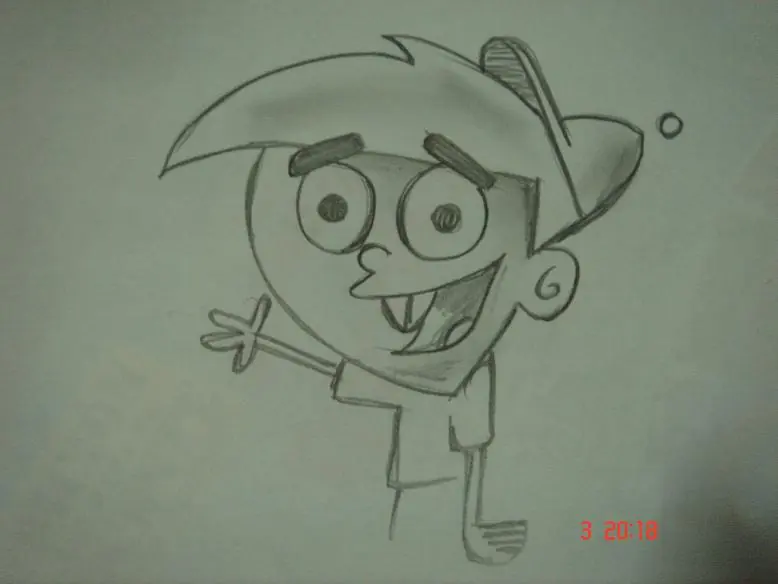 como dibujar a timmy turner(padrinos magicos)