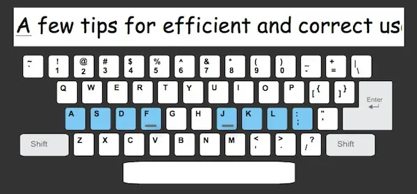 Aprendé a tipear con los dedos y sin mirar el teclado!