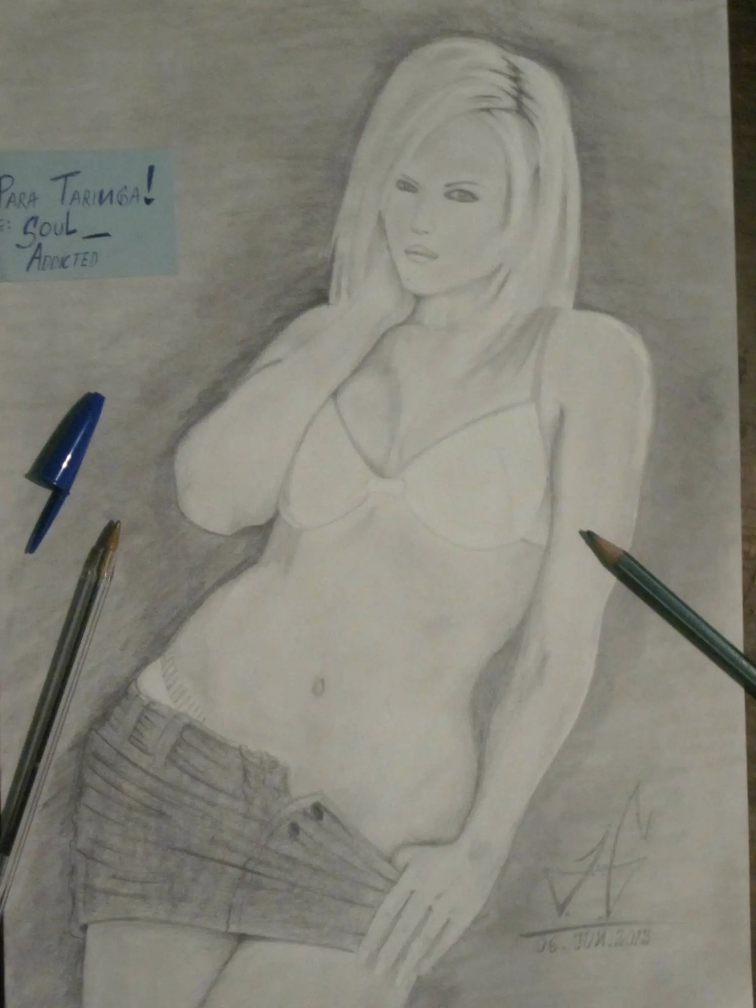 Retrato a Lapiz de Alexis Texas