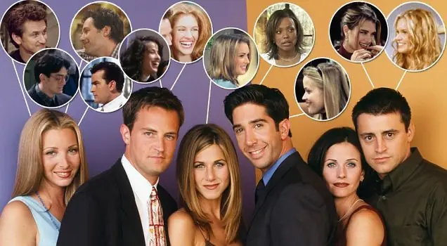 " Friends " 135 parejas en 10 años de Serie.