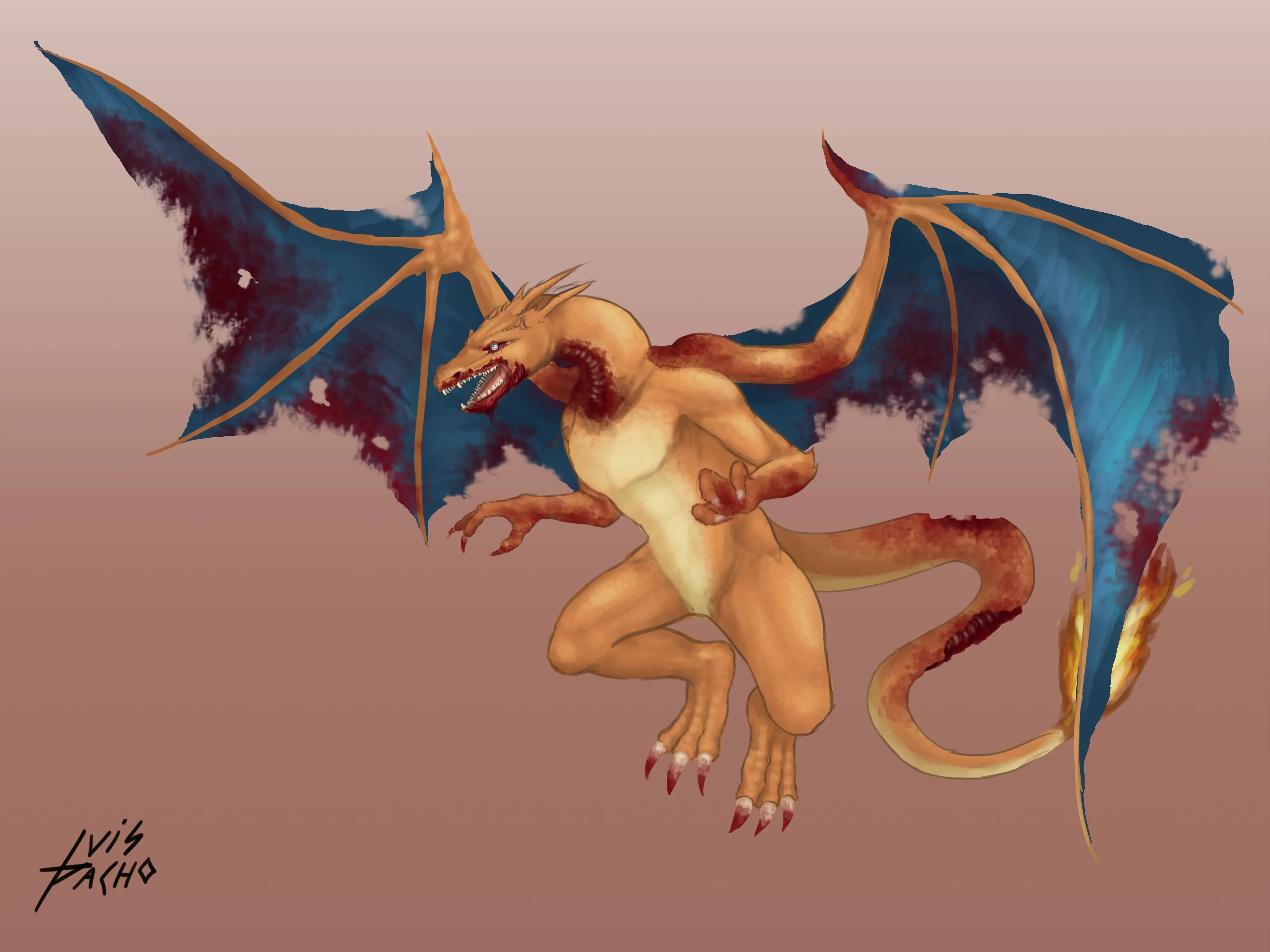 3 pokemon :v (dibujos digitales)