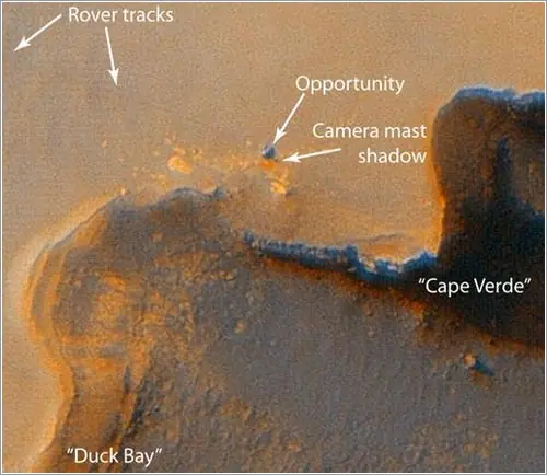 El segundo 'aterrizaje' en Marte de Opportunity