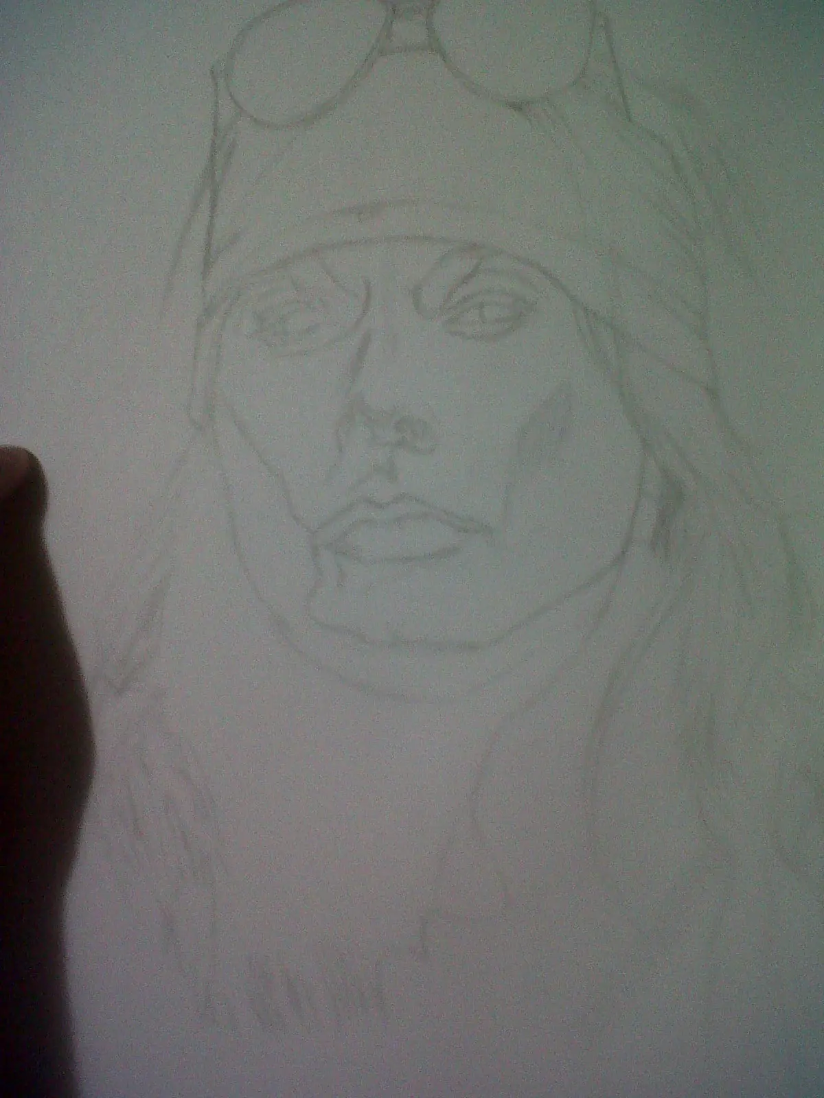 Retrato a color de Axl Rose,  porpio!!