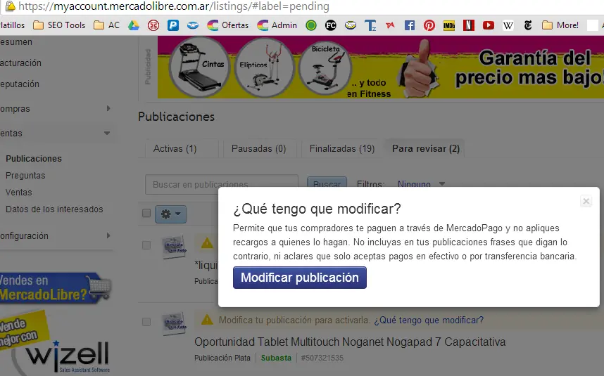 No vendo más nada por MercadoLibre