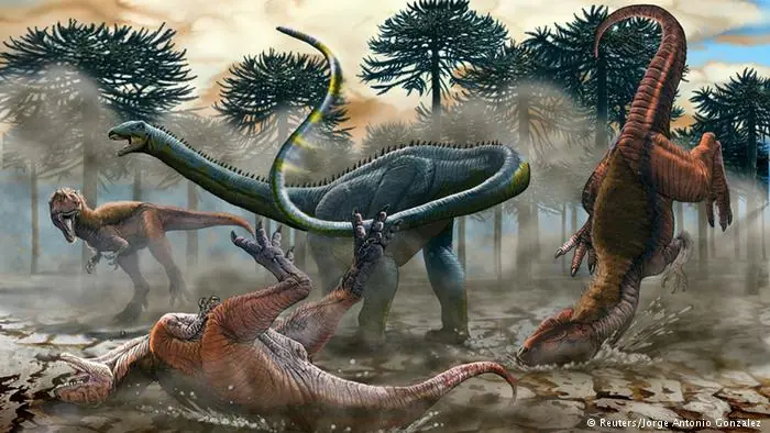 El dinosaurio más grande es argentino papá